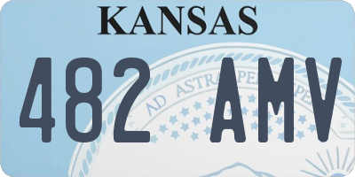 KS license plate 482AMV
