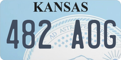 KS license plate 482AOG
