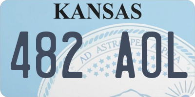 KS license plate 482AOL