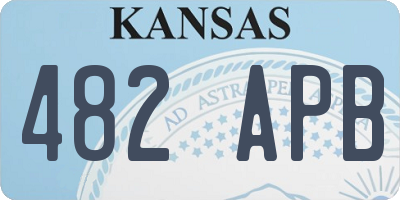 KS license plate 482APB