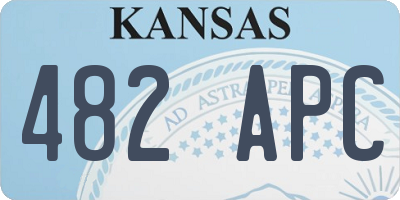 KS license plate 482APC