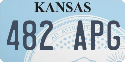 KS license plate 482APG