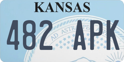 KS license plate 482APK