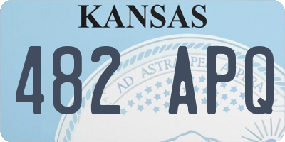KS license plate 482APQ