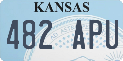 KS license plate 482APU