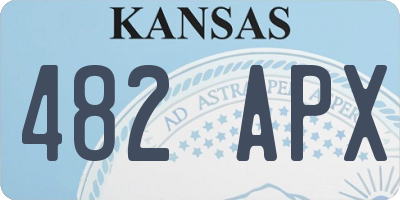 KS license plate 482APX