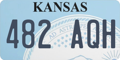 KS license plate 482AQH