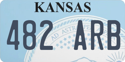 KS license plate 482ARB
