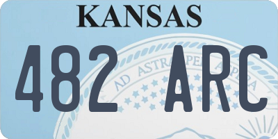 KS license plate 482ARC