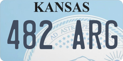 KS license plate 482ARG