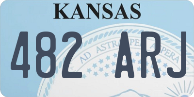KS license plate 482ARJ