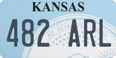 KS license plate 482ARL