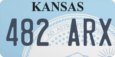 KS license plate 482ARX