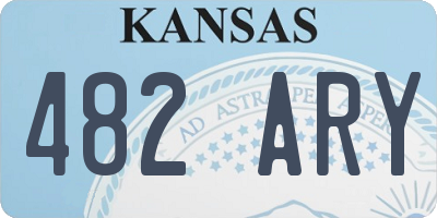 KS license plate 482ARY