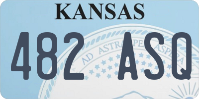 KS license plate 482ASQ