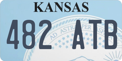 KS license plate 482ATB