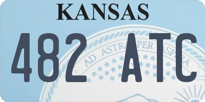 KS license plate 482ATC