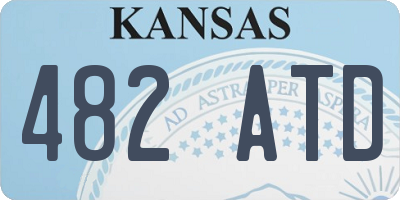 KS license plate 482ATD