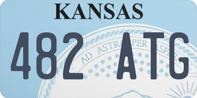 KS license plate 482ATG
