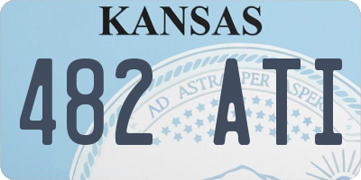 KS license plate 482ATI