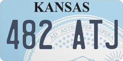KS license plate 482ATJ