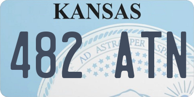 KS license plate 482ATN