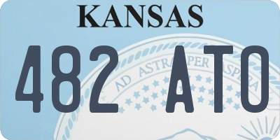KS license plate 482ATO