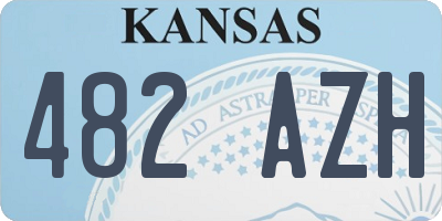 KS license plate 482AZH