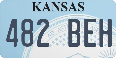 KS license plate 482BEH