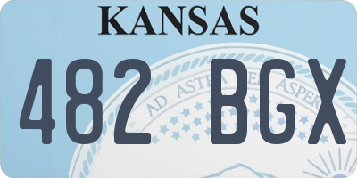 KS license plate 482BGX