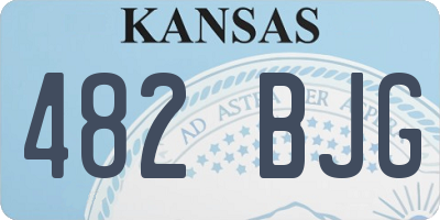 KS license plate 482BJG