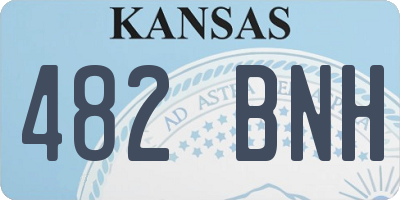 KS license plate 482BNH
