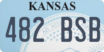 KS license plate 482BSB