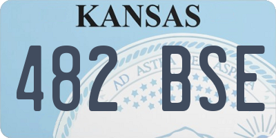 KS license plate 482BSE