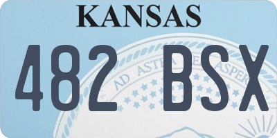KS license plate 482BSX
