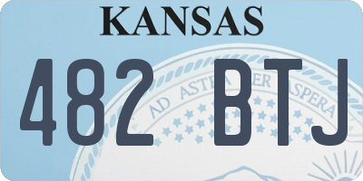 KS license plate 482BTJ