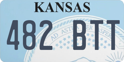 KS license plate 482BTT