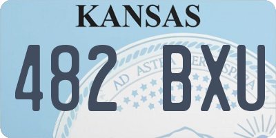 KS license plate 482BXU