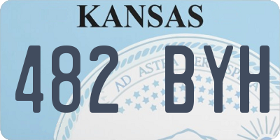 KS license plate 482BYH