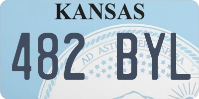 KS license plate 482BYL
