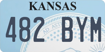 KS license plate 482BYM