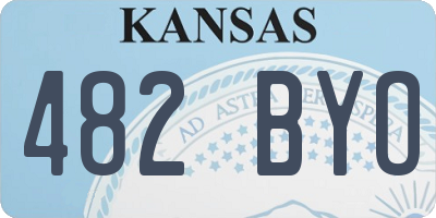 KS license plate 482BYO