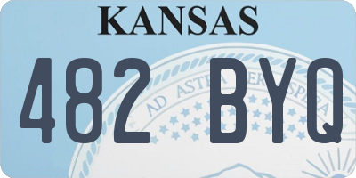 KS license plate 482BYQ
