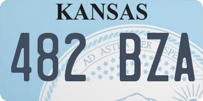 KS license plate 482BZA