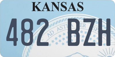 KS license plate 482BZH