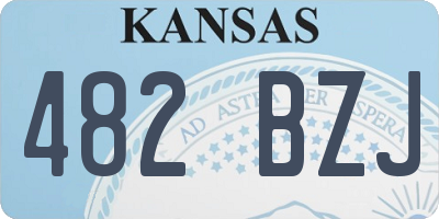 KS license plate 482BZJ