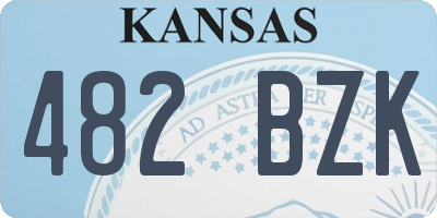 KS license plate 482BZK