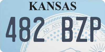 KS license plate 482BZP