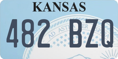 KS license plate 482BZQ
