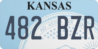 KS license plate 482BZR